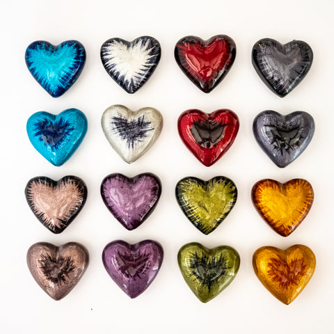 Coloured Large Hearts 5 cm (Trade min 16 per box / Retail min 1)