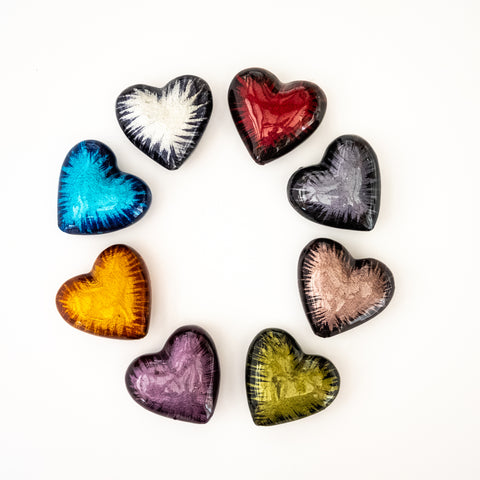 Coloured Large Hearts 5 cm (Trade min 16 per box / Retail min 1)