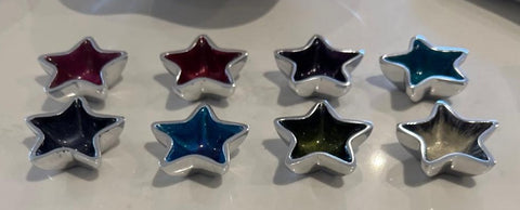 ⭐NEW PRODUCTS ALERT - DUE IN APRIL⭐  Coloured Mini Star Dish 6 cm (Trade min 8 per box / Retail min 1)