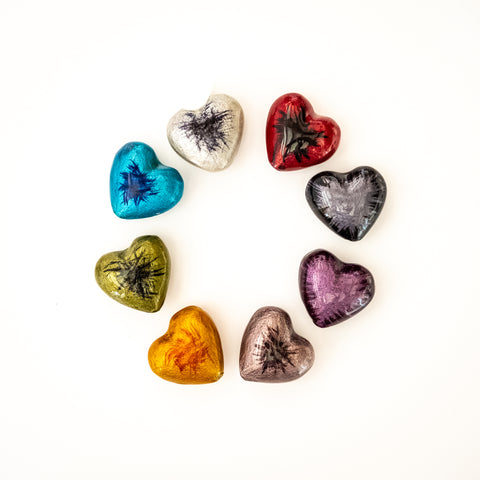 Coloured Small Hearts 3.5 cm (Trade min 32 per box / Retail min 1) (Pre-Order NOW - In Stock October 2023)
