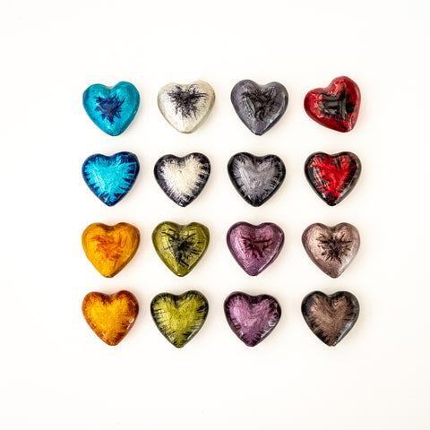 Coloured Small Hearts 3.5 cm (Trade min 32 per box / Retail min 1)