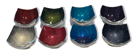 ⭐NEW PRODUCTS ALERT - DUE IN APRIL⭐  Coloured Mini Square Dish 7 cm (Trade min 8 per box / Retail min 1)