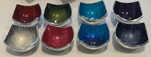 ⭐NEW PRODUCTS ALERT - DUE IN APRIL⭐  Coloured Mini Square Dish 7 cm (Trade min 8 per box / Retail min 1)