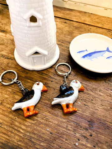Natural Puffin Keyrings 5 cm (Trade min 24 per box) SPECIAL OFFER