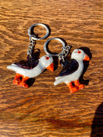 Natural Puffin Keyrings 5 cm (Trade min 24 per box) SPECIAL OFFER