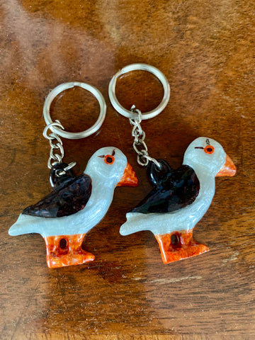 Natural Puffin Keyrings 5 cm (Trade min 24 per box) SPECIAL OFFER