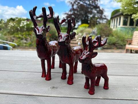 Brushed Red Highland Stag Medium 14 cm (Trade min 4 / Retail min 1)