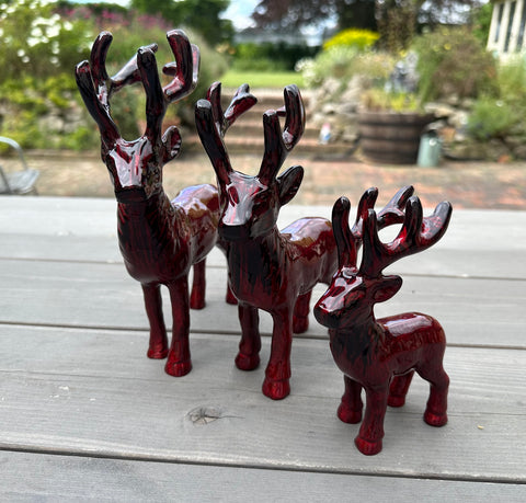 Brushed Red Highland Stag Medium 14 cm (Trade min 4 / Retail min 1)
