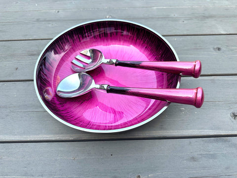 Brushed Pink Salad Servers (Trade min 4 / Retail min 1)