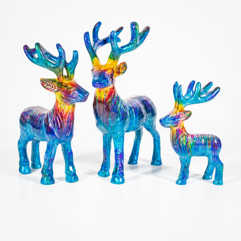 Rainbow Highland Stag Medium 14 cm (Trade min 4 / Retail min 1) - PREORDER NOW FOR MARCH DELIVERY