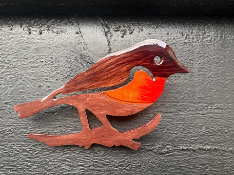 Robin on Branch 16 cm (Trade min 4 / Retail min 1)