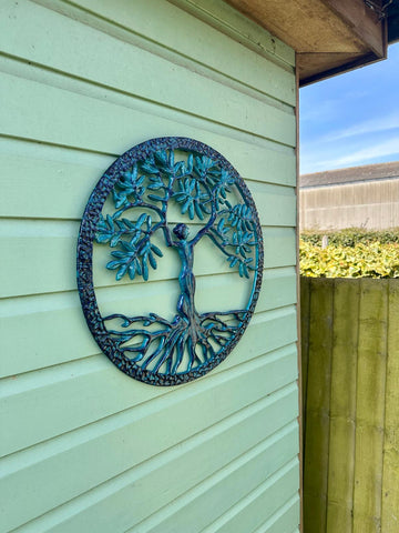 Lady Tree Of Life - Brushed Aqua 40 cm (Trade min 2 / Retail min 1)