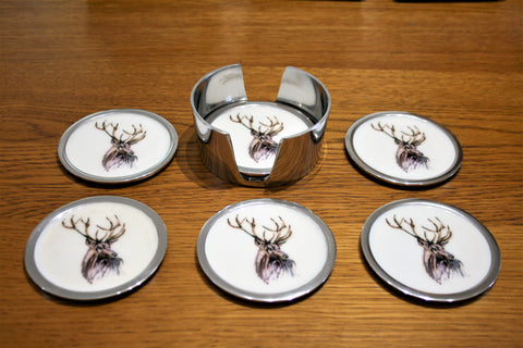 Stag Coasters Set of 6 (Trade min 4 / Retail min 1)