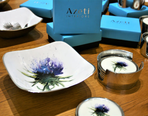 Thistles Coasters Set of 6 (Trade min 4 / Retail min 1)