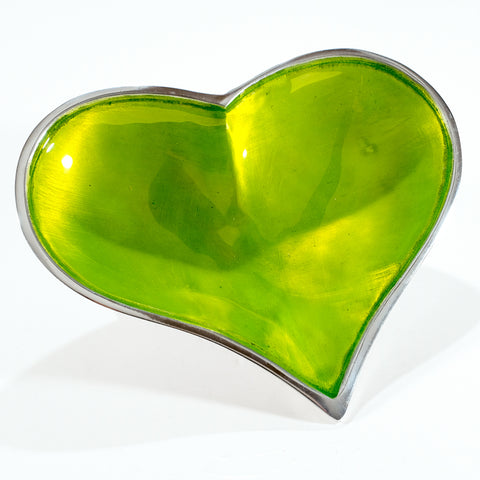 Lime Heart Dish Large (Trade min 4 / Retail min 1)