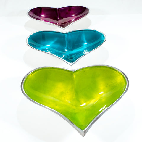 Lime Heart Dish Large (Trade min 4 / Retail min 1)