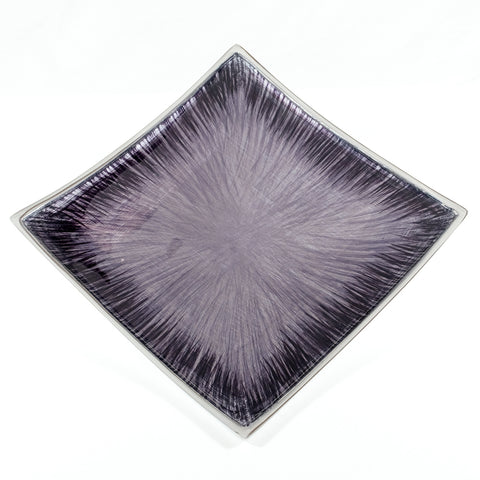 Brushed Black Square Platter 30 cm (min 1)
