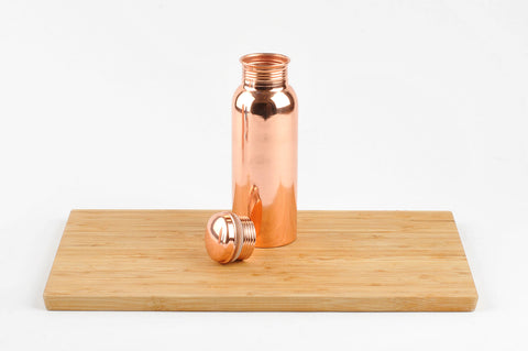 Polished Copper Water Bottle 750ml (Trade min 4 / Retail min 1)