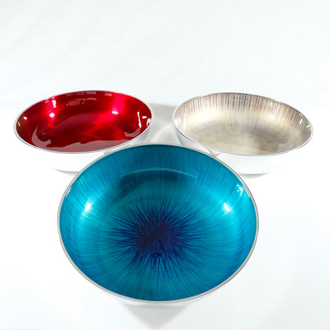 Brushed Aqua Fruit Bowl (Trade Min 2 / Retail Min 1)