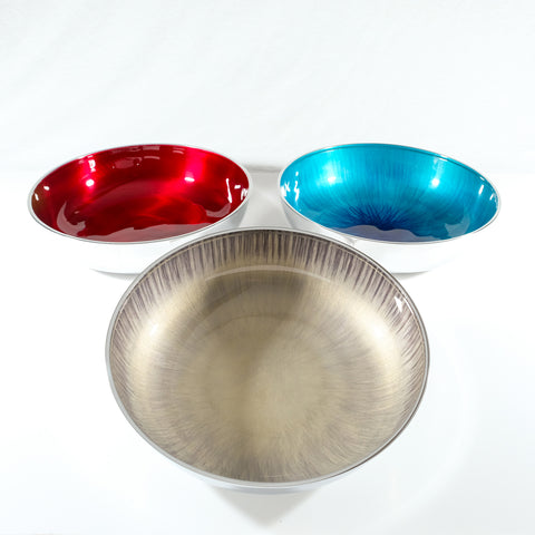 Brushed Silver Fruit Bowl (Trade Min 2 / Retail Min 1)