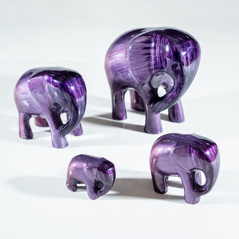 Brushed Purple Elephant XL 12 cm (Trade min 2 / Retail min 1)