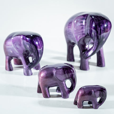Brushed Purple Elephant Small 5 cm (Trade min 4 / Retail min 1)