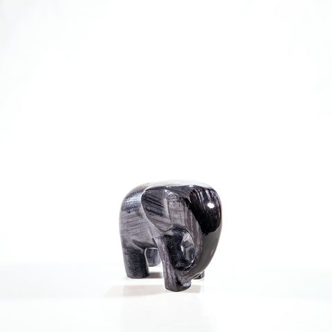 Brushed Black Elephant Medium 7 cm (Trade min 4 / Retail min 1)