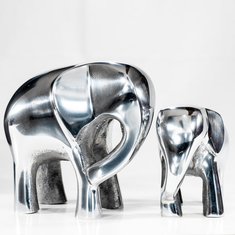 Polished Silver Elephant Medium 7 cm (Trade min 4 / Retail min 1)