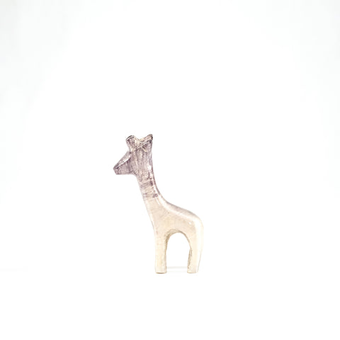 Brushed Silver Giraffe Small 9 cm (Trade min 4 / Retail min 1)