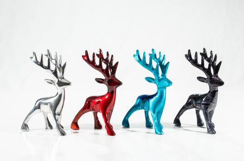 Brushed Aqua Stag Large 14 cm (Trade min 4 / Retail min 1)