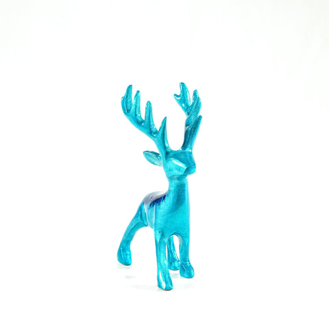 Brushed Aqua Stag Large 14 cm (Trade min 4 / Retail min 1)