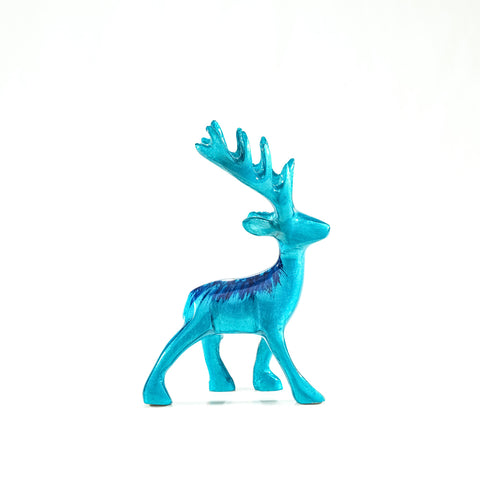 Brushed Aqua Stag Large 14 cm (Trade min 4 / Retail min 1)