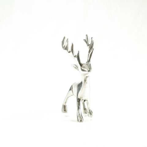 Polished Silver Stag Large 14 cm (Trade min 4 / Retail min 1)