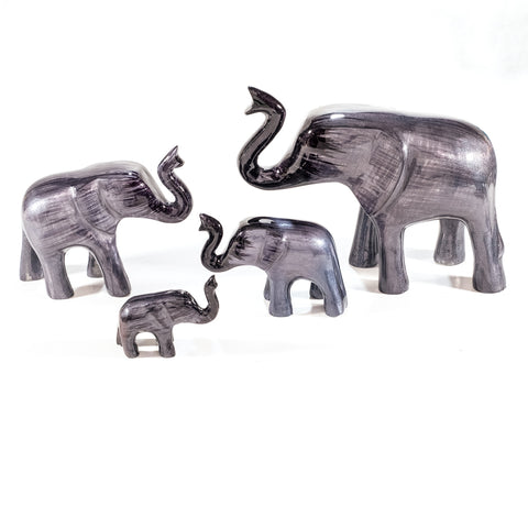 Brushed Black Elephant Trunk Up XL 17 cm (Trade min 2 / Retail min 1)