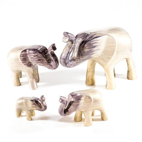 Brushed Silver Elephant Trunk Up XL 17 cm (Trade min 2 / Retail min 1)