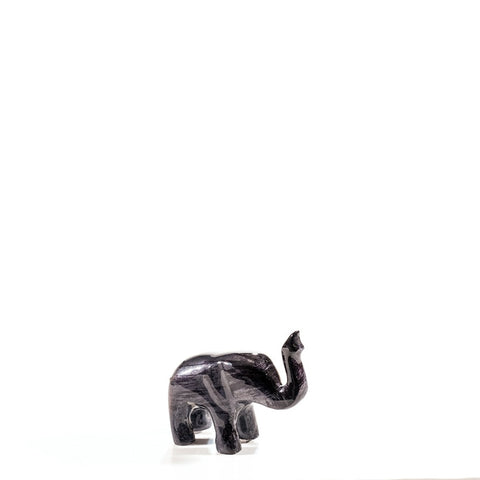 Brushed Black Elephant Trunk Up Small 6 cm (Trade min 4 / Retail min 1)