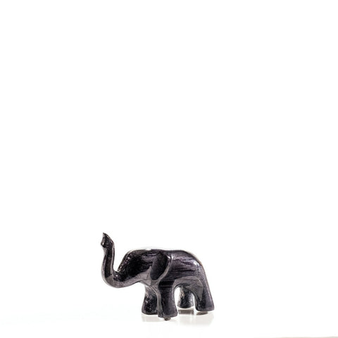 Brushed Black Elephant Trunk Up Small 6 cm (Trade min 4 / Retail min 1)