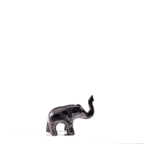 Brushed Black Elephant Trunk Up Small 6 cm (Trade min 4 / Retail min 1)