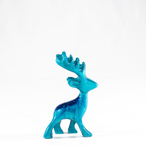 Brushed Aqua Stag Medium 11 cm (Trade min 4 / Retail min 1)