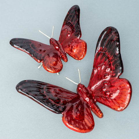 Brushed Red Butterfly Small (Trade min 4 / Retail min 1)