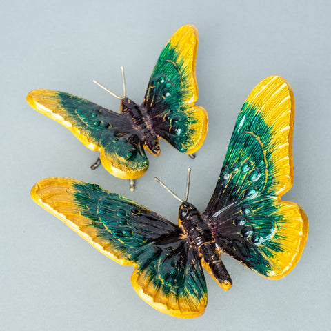 Gold & Green Butterfly Large (Trade min 4 / Retail min 1)