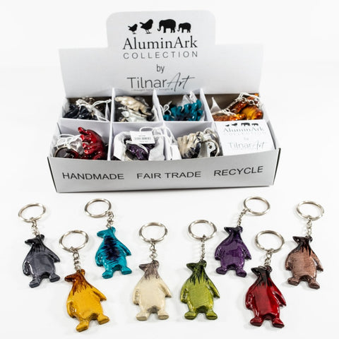 Coloured Penguin Keyrings 6 cm (Trade min 24 per box)