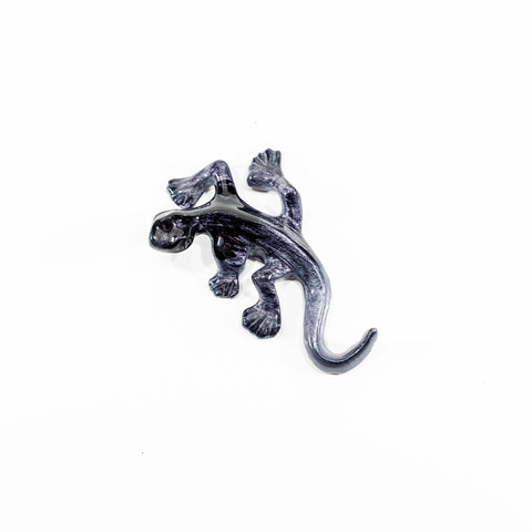 Brushed Black Gecko Small 12 cm (Trade min 4 / Retail min 1)
