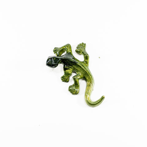Brushed Lime Gecko Small 12 cm (Trade min 4 / Retail min 1)