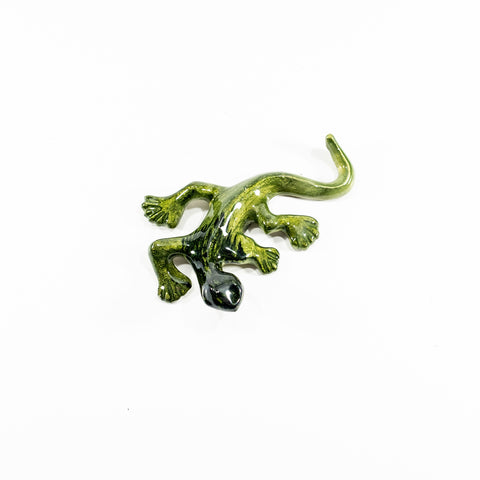 Brushed Lime Gecko Small 12 cm (Trade min 4 / Retail min 1)