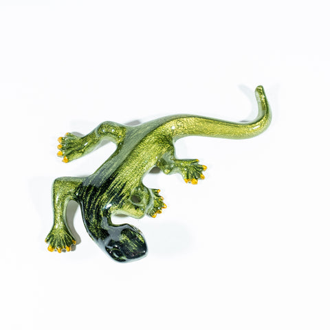 Brushed Lime Gecko Medium 16 cm (Trade min 4 / Retail min 1)