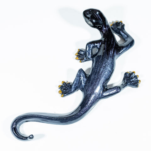 Brushed Black Gecko Large 23 cm (Trade min 4 / Retail min 1)