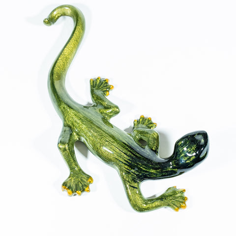 Brushed Lime Gecko Large 23 cm (Trade min 4 / Retail min 1)