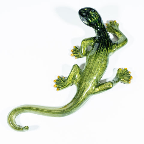 Brushed Lime Gecko Large 23 cm (Trade min 4 / Retail min 1)
