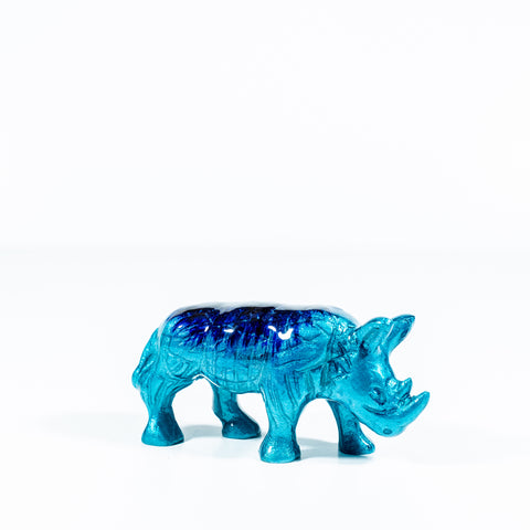 Brushed Aqua Rhino Medium 12 cm (Trade min 4 / Retail min 1)